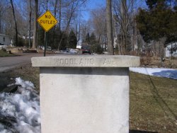 Woodland Ave Marker